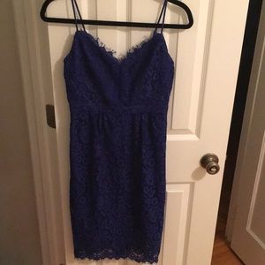 Jcrew blue lace dress